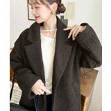 フェイクリングウールルーズシルエットテーラードジャケット | moment+ | 詳細画像26 