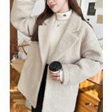 フェイクリングウールルーズシルエットテーラードジャケット | moment+ | 詳細画像4 