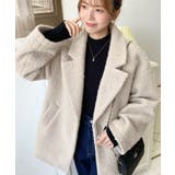 フェイクリングウールルーズシルエットテーラードジャケット | moment+ | 詳細画像8 