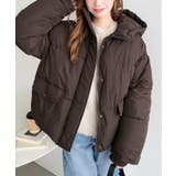 \フード付きであったか◎/ファイバーダウン袖リブフードブルゾン | moment+ | 詳細画像21