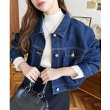 デニムショートジャケット/ショートGジャンヘビーウェイト | moment+ | 詳細画像18 