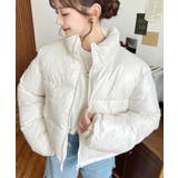 ファイバーダウンメタリックショートダウンブルゾン | moment+ | 詳細画像10 