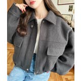 フェイクウールモッサ2WAYアレンジカラーショートブルゾン | moment+ | 詳細画像14 