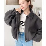 フェイクウールモッサ2WAYアレンジカラーショートブルゾン | moment+ | 詳細画像22 