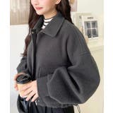 フェイクウールモッサ2WAYアレンジカラーショートブルゾン | moment+ | 詳細画像27 