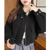 フェイクウールモッサ2WAYアレンジカラーショートブルゾン | moment+ | 詳細画像36 