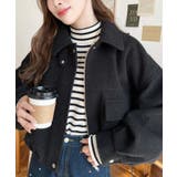 フェイクウールモッサ2WAYアレンジカラーショートブルゾン | moment+ | 詳細画像41 