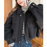 フェイクウールモッサ2WAYアレンジカラーショートブルゾン | moment+ | 詳細画像42 