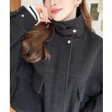 フェイクウールモッサ2WAYアレンジカラーショートブルゾン | moment+ | 詳細画像45 