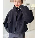 フェイクウールモッサ2WAYアレンジカラーショートブルゾン | moment+ | 詳細画像47 