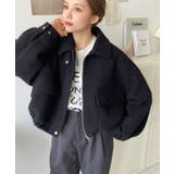 フェイクウールモッサ2WAYアレンジカラーショートブルゾン | moment+ | 詳細画像49 