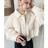 フェイクウールモッサ2WAYアレンジカラーショートブルゾン | moment+ | 詳細画像7 