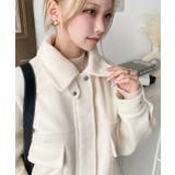 フェイクウールモッサ2WAYアレンジカラーショートブルゾン | moment+ | 詳細画像8 