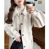 2WAYアレンジカラーミドル丈カラーコートニットメルトン | moment+ | 詳細画像14 