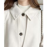 2WAYアレンジカラーミドル丈カラーコートニットメルトン | moment+ | 詳細画像17 