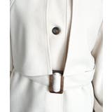 2WAYアレンジカラーミドル丈カラーコートニットメルトン | moment+ | 詳細画像18 