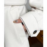 2WAYアレンジカラーミドル丈カラーコートニットメルトン | moment+ | 詳細画像20 