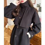 2WAYアレンジカラーミドル丈カラーコートニットメルトン | moment+ | 詳細画像28 