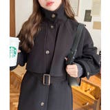 2WAYアレンジカラーミドル丈カラーコートニットメルトン | moment+ | 詳細画像34 