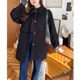 2WAYアレンジカラーミドル丈カラーコートニットメルトン | moment+ | 詳細画像38 