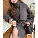 2WAYアレンジカラーミドル丈カラーコートニットメルトン | moment+ | 詳細画像40 