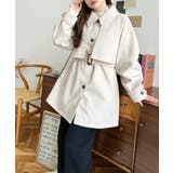 2WAYアレンジカラーミドル丈カラーコートニットメルトン | moment+ | 詳細画像9 