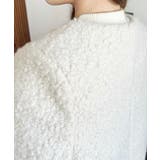 金ボタンノーカラージャケット フェイクリングウール | moment+ | 詳細画像13 