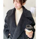 ショート丈テディベアボアPコートジャケット | moment+ | 詳細画像13 