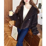 ショート丈テディベアボアPコートジャケット | moment+ | 詳細画像22 