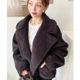 ショート丈テディベアボアPコートジャケット | moment+ | 詳細画像25 