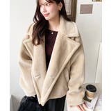 ショート丈テディベアボアPコートジャケット | moment+ | 詳細画像32 