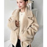 ショート丈テディベアボアPコートジャケット | moment+ | 詳細画像35 