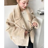 ショート丈テディベアボアPコートジャケット | moment+ | 詳細画像37 