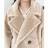 ショート丈テディベアボアPコートジャケット | moment+ | 詳細画像39 