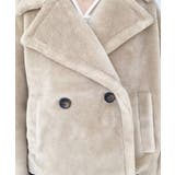 ショート丈テディベアボアPコートジャケット | moment+ | 詳細画像40 