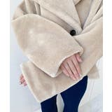 ショート丈テディベアボアPコートジャケット | moment+ | 詳細画像41 