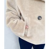 ショート丈テディベアボアPコートジャケット | moment+ | 詳細画像43 