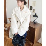 ショート丈テディベアボアPコートジャケット | moment+ | 詳細画像5 