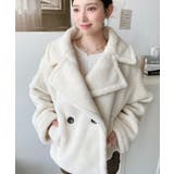 ショート丈テディベアボアPコートジャケット | moment+ | 詳細画像8 