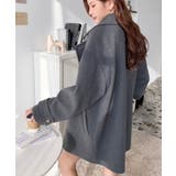 フェイクウールシャギーチェック＆ニットモッサ無地オーバーサイズミドル丈Pコートジ… | moment+ | 詳細画像39 