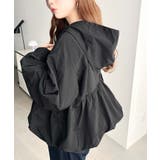 ナイロンワッシャーバルーンペプラムショートマンパー | moment+ | 詳細画像14 