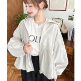 ナイロンワッシャーバルーンペプラムショートマンパー | moment+ | 詳細画像16 