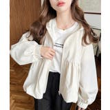 ナイロンワッシャーバルーンペプラムショートマンパー | moment+ | 詳細画像2 