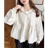 ナイロンワッシャーバルーンペプラムショートマンパー | moment+ | 詳細画像4 