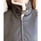 ファーティペット付きフェイクレザーブルゾン | moment+ | 詳細画像22 