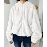 ショート丈ジップパーカーフェイクファーブルゾン | moment+ | 詳細画像11 