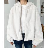 ショート丈ジップパーカーフェイクファーブルゾン | moment+ | 詳細画像12 