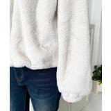 ショート丈ジップパーカーフェイクファーブルゾン | moment+ | 詳細画像17 