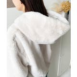 ショート丈ジップパーカーフェイクファーブルゾン | moment+ | 詳細画像19 