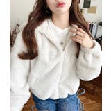 ショート丈ジップパーカーフェイクファーブルゾン | moment+ | 詳細画像2 